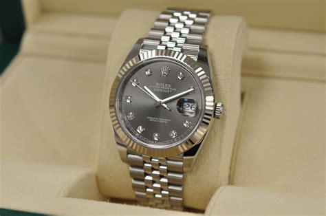 rolex datejust grigio|rolex diamond datejust.